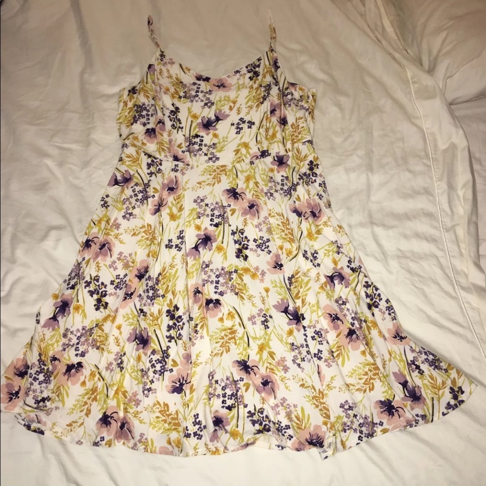 White floral dress